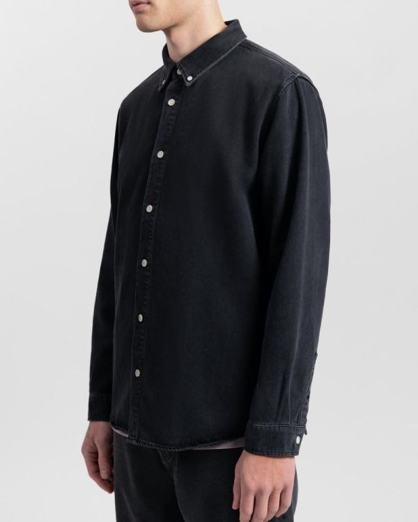 Kuyichi Sawyer Black Denim Shirt - RAND